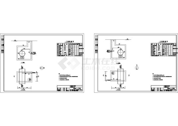 [营口]某污水处理厂工艺工程设计施工CAD全套图-图一
