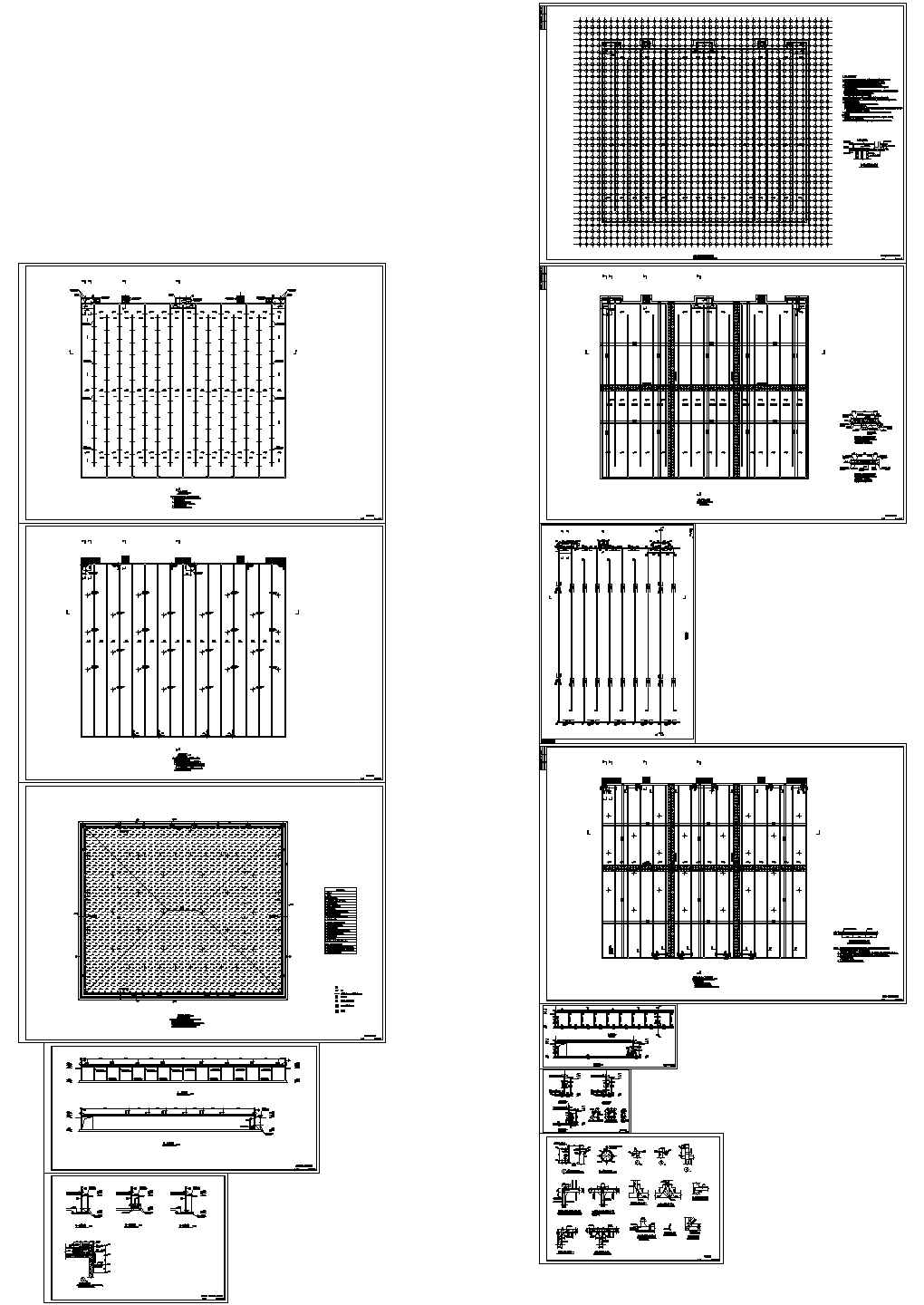 某净水厂清水池设计cad全套建筑施工图（含结构设计）