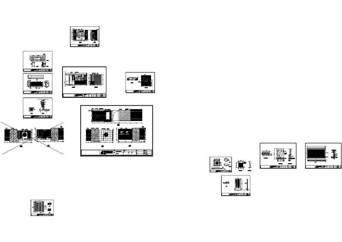 某茶楼洗浴中心装修设计CAD图纸_图1
