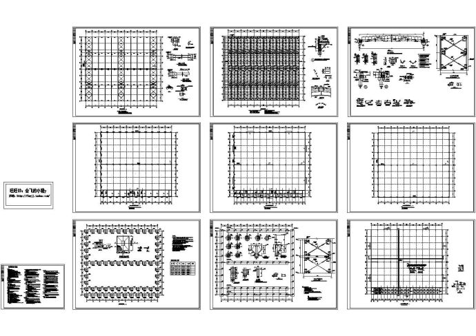 66x60m 30m跨单层钢结构门式刚架厂房结构施工图_图1