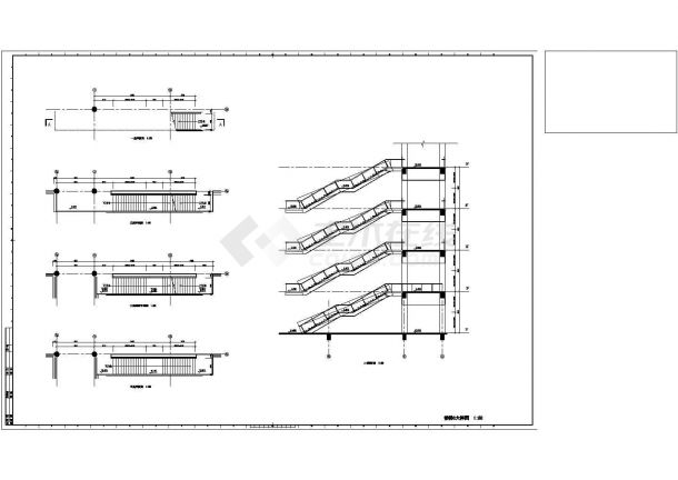 单跑楼梯-1CAD施工图设计-图一