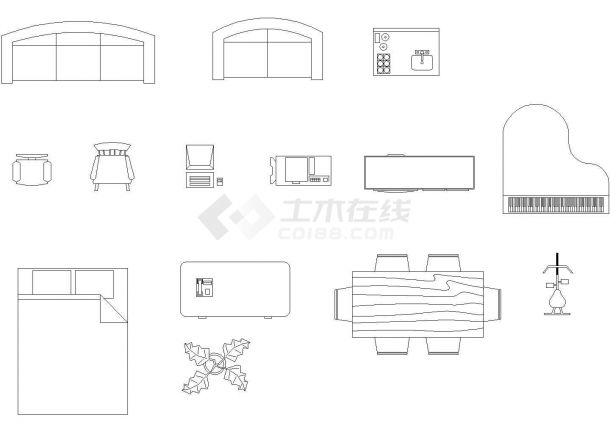 卧室设备CAD施工图设计-图一