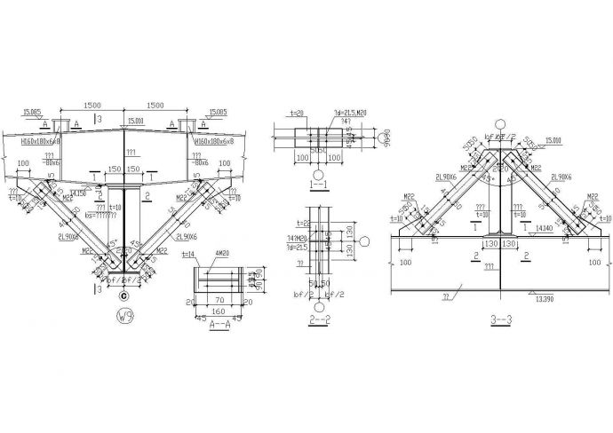 托梁节点构造详图(2)CAD施工图设计_图1