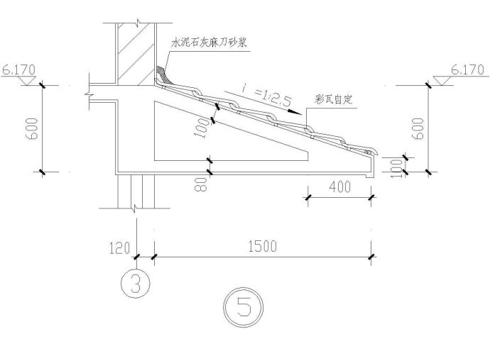 坡屋顶4CAD施工图设计_图1