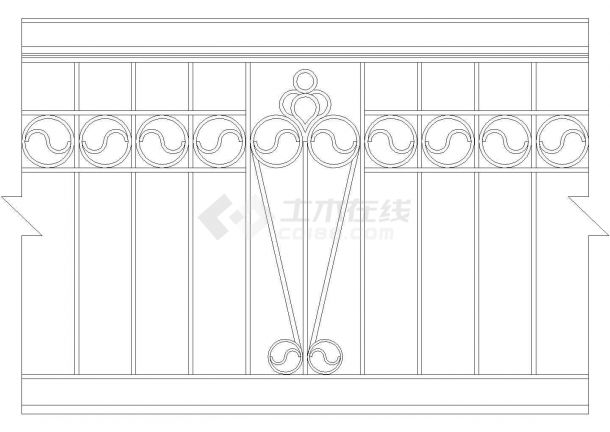欧式栏杆详图1CAD施工图设计-图一