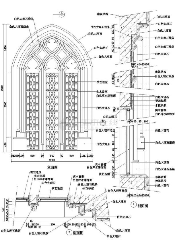 门大样（一）CAD施工图设计-图一