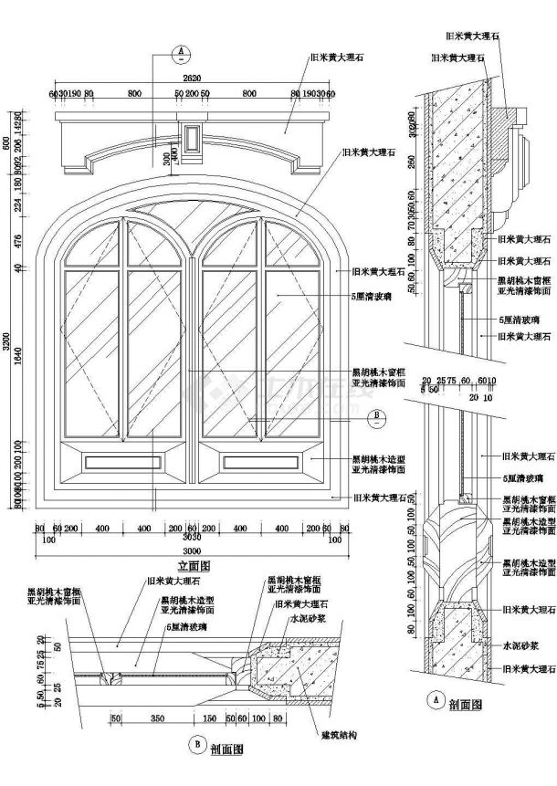 门大样（二）CAD施工图设计-图一