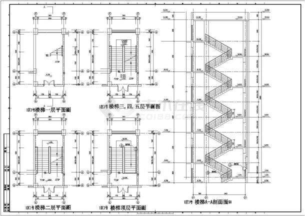 楼梯详图2CAD施工图设计CAD施工图设计-图一