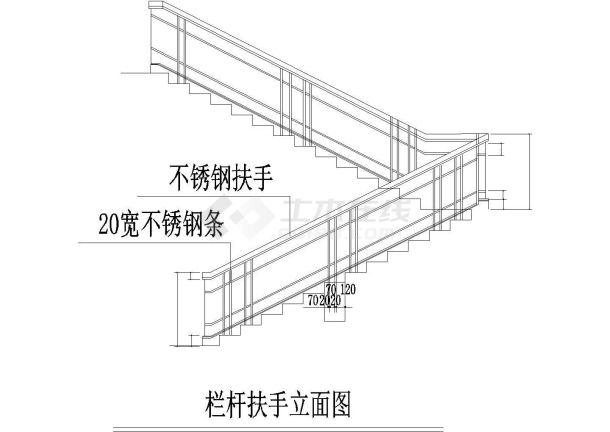 楼梯剖面图 2CAD施工图设计-图一