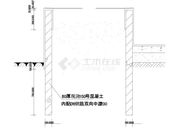 楼地面节点1CAD施工图设计-图一