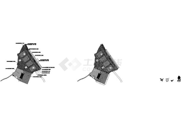 水利景观休闲广场树池结构大样图-图一