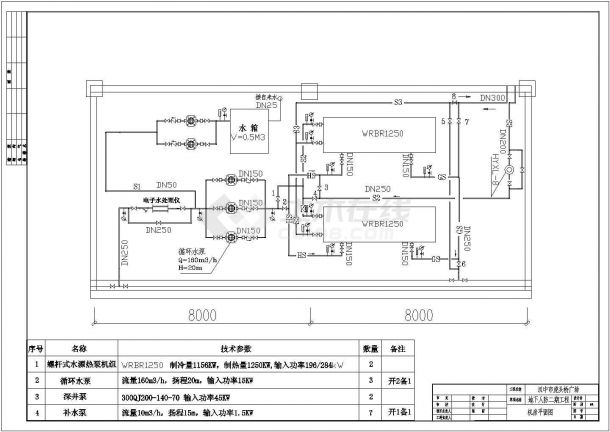 汉中市某广场空调通风施工CAD图纸-图一