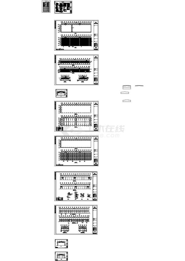 源福顺石业有限公司厂房结构设计CAD图-图一