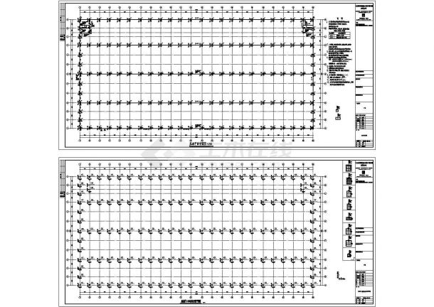 长江公司钢结构工程厂房CAD设计图-图一