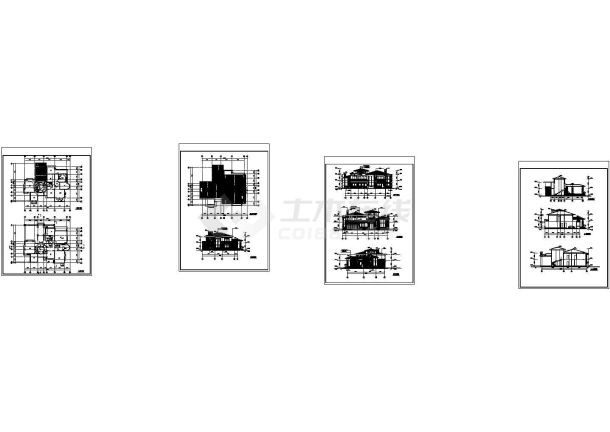 单家独院式小别墅建筑方案图-图一