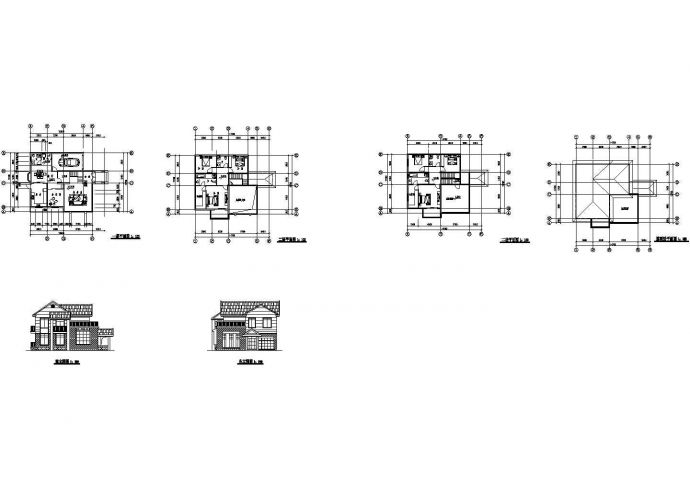 二层独栋别墅建筑方案图_图1