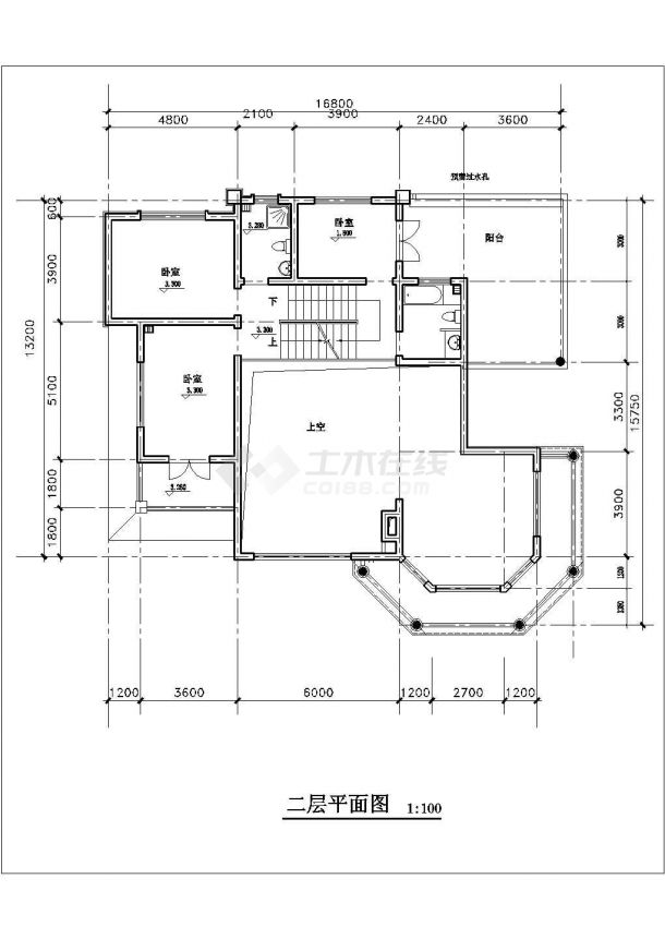 上海某郊区精品别墅楼全套施工图（含各层平面图）-图二