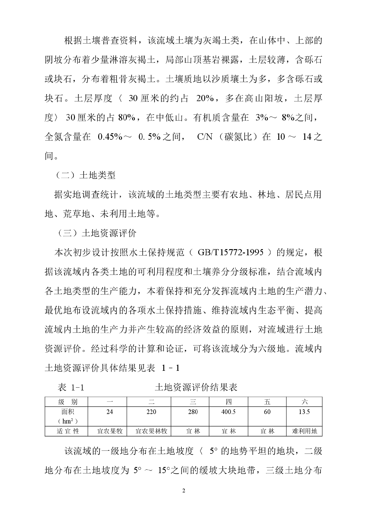 一小流域水土保持综合治理初设报告-图二