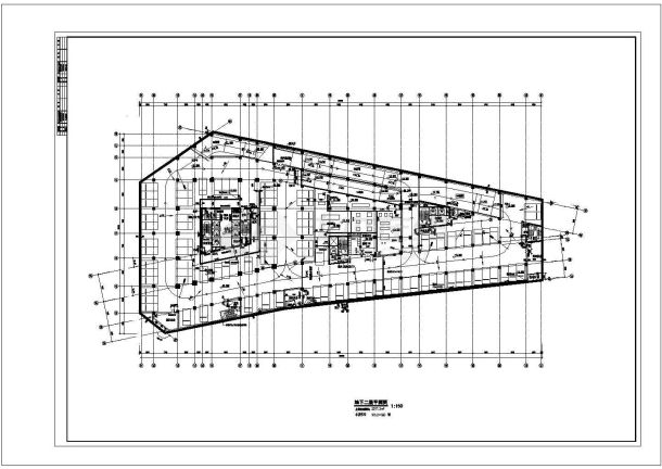 某29层高层现代风格办公建筑施工设计cad图-图二