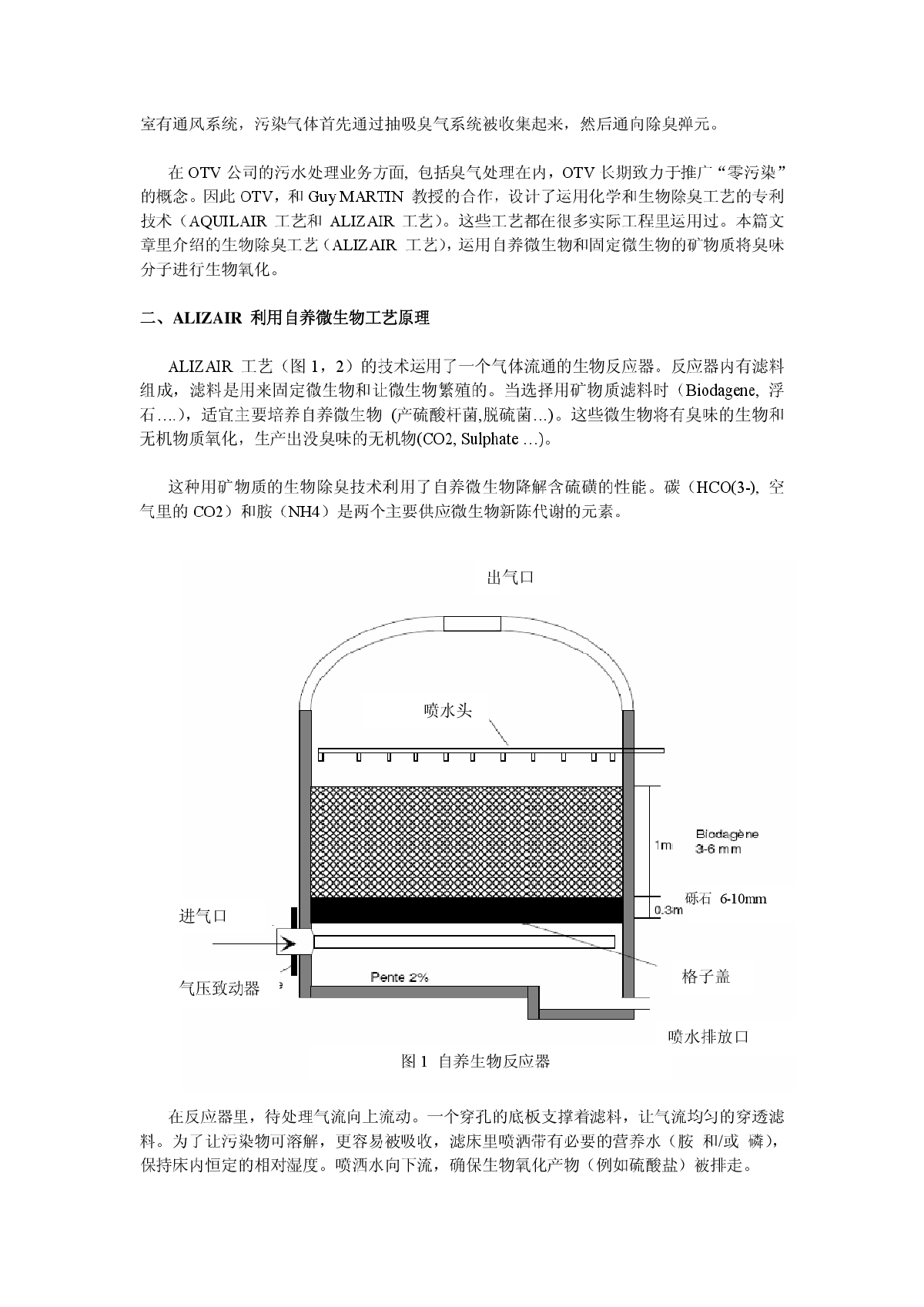 污水处理厂自养型生物除臭技术-Alizair工艺介绍-图二