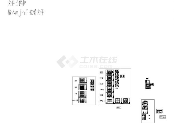 [成都]综合批发交易市场强电系统施工CAD图纸-图一