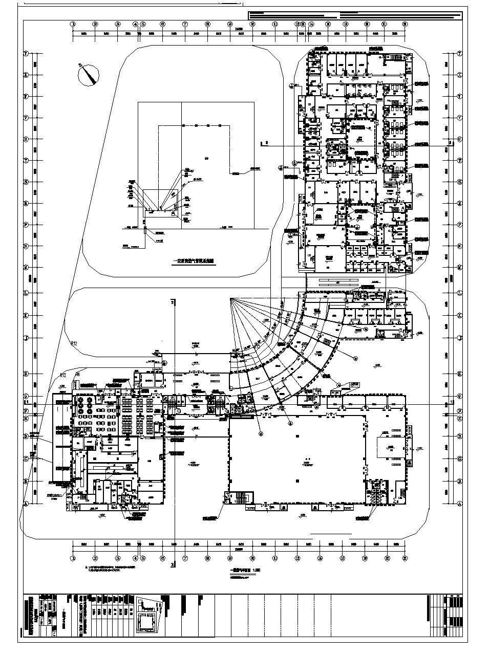 广东省医疗建筑燃气供应系统设计施工图CAD规划详图