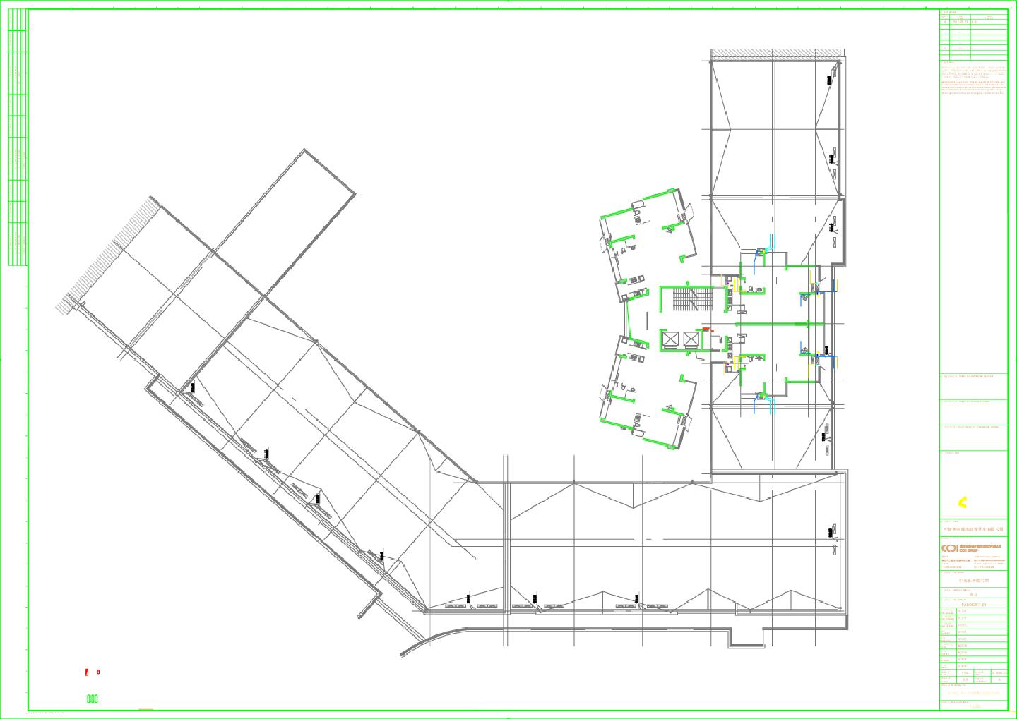 中信水岸城六期 商业C区（四）屋顶给排水平面图 CAD图