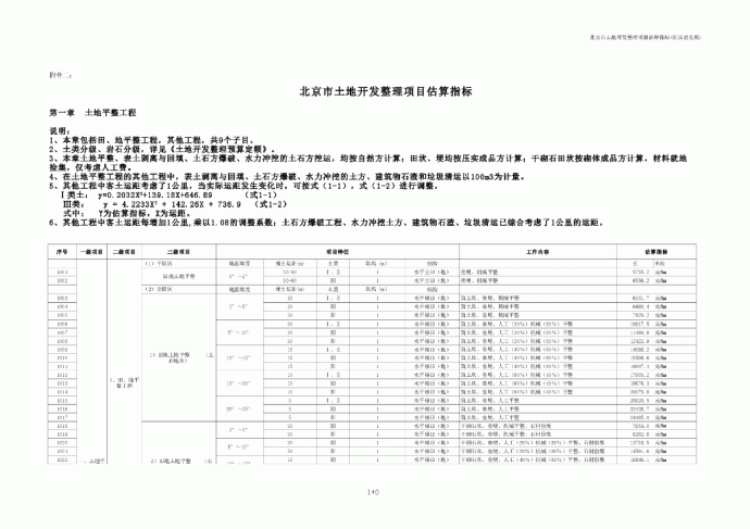 北京土地整理项目估算指标20061107_图1
