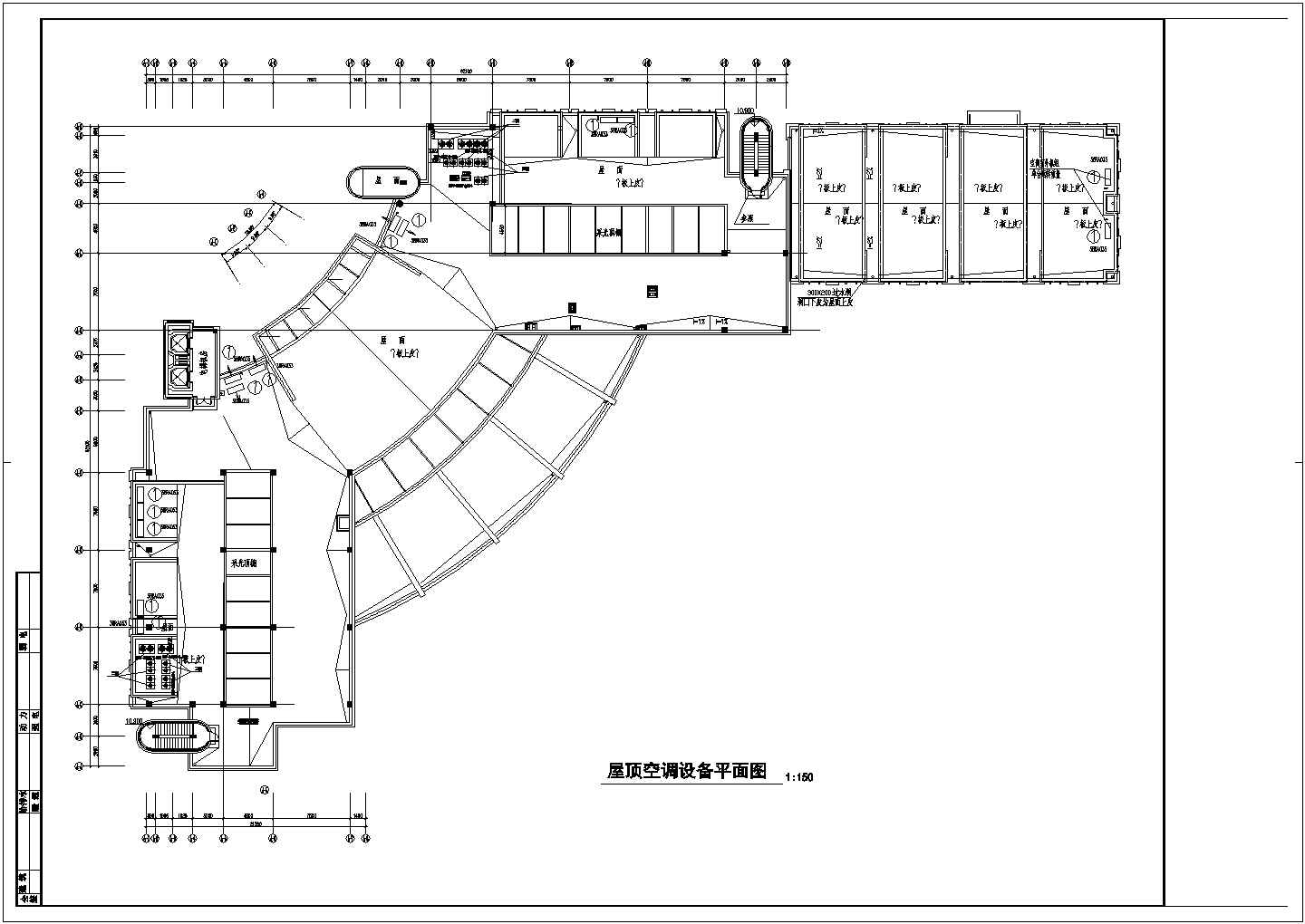 天津某三层豪华会所暖通工程施工设计cad图
