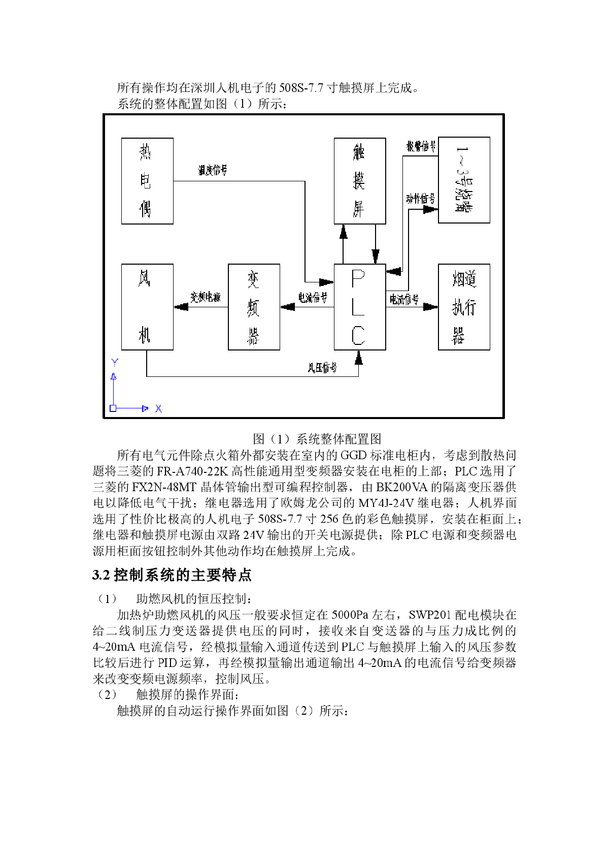 基于触摸屏、PLC控制的加热炉恒温控制系统-图二