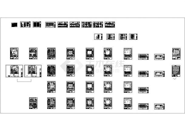 办公楼设计_十一层大型办公楼全套电气施工CAD图纸（含办公、餐厅宿舍及车库）-图一