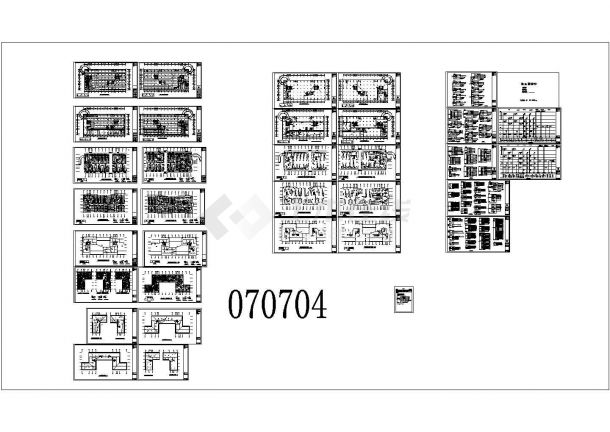 二十一层综合楼强电系统电气施工CAD图纸（含暖通）-图一
