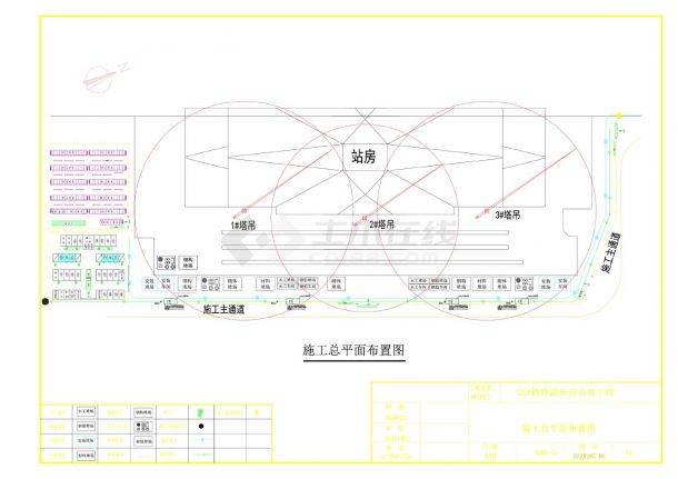 总平面布置图和消防图CAD-图一