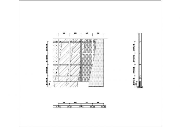 某巨鹿会所CAD平面构造施工图基本接点_图1