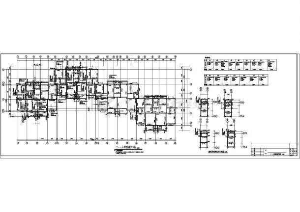 某地6层框架结构住宅楼结构施工图-图一