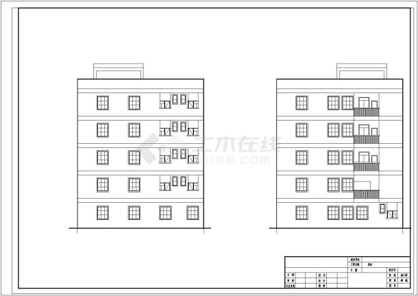 某广东省广州市香江公司宿舍楼工程CAD施工节点剖面图-图一