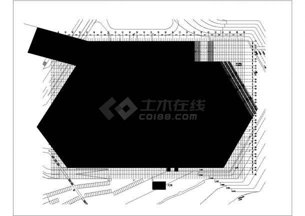 重庆某大剧院CAD完整构造施工图纸-图一