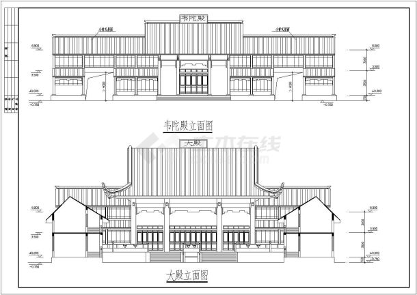 某古建CAD大样节点构造图纸-图一