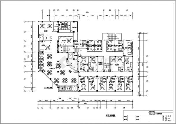 某四川4000㎡酒店装饰CAD设计构造完整方案-图二