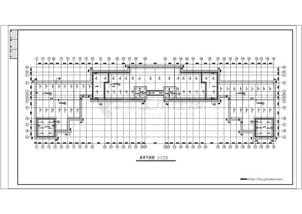 某长91.8米 宽27米 二层茶馆建筑施工图CAD设计含说明及详图-图二