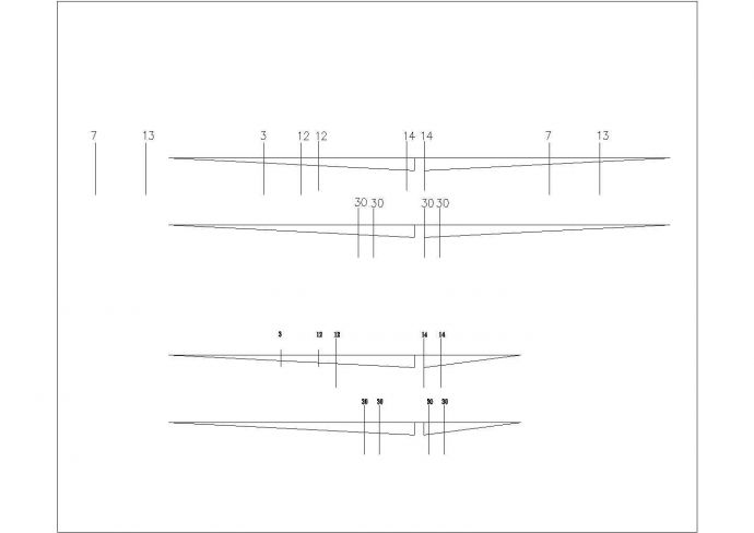 某1-300m集束钢管混凝土拱桥CAD节点剖面图_图1