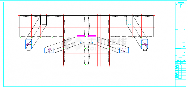 辅助用房门式刚架厂房建筑结构图1-图二
