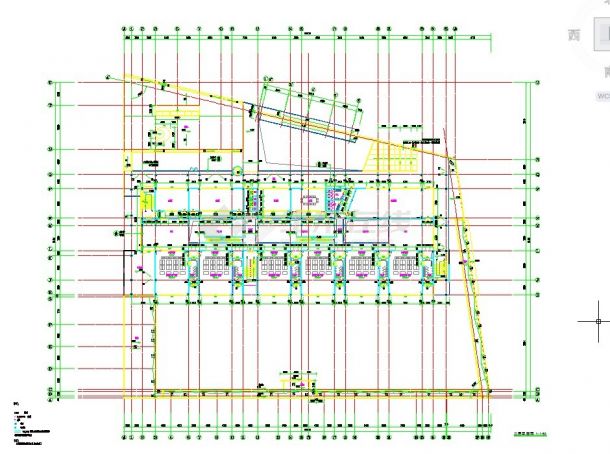 衡阳市某幼儿园9千平米左右3层框架结构教学楼建筑CAD设计图纸-图一