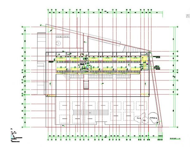 衡阳市某幼儿园9千平米左右3层框架结构教学楼建筑CAD设计图纸-图二