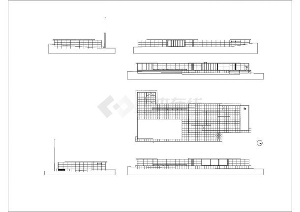 某巴塞罗那厅CAD节点详细平面图纸-图一