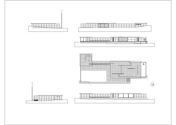 某巴塞罗那厅CAD节点详细平面图纸_图1