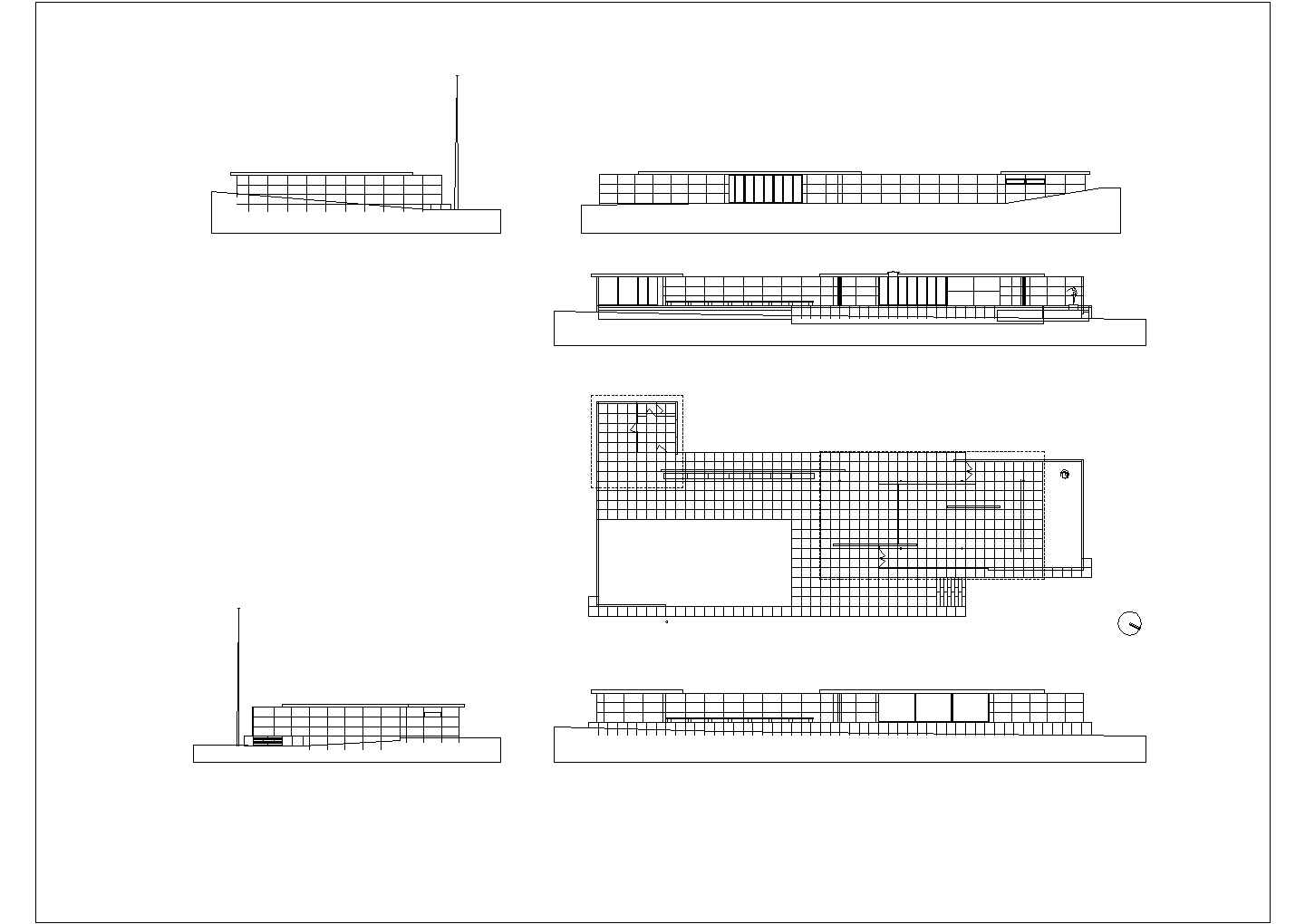 某巴塞罗那厅CAD节点详细平面图纸