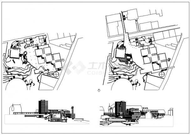 某门兴格拉德巴赫市立博物馆CAD节点详细构造图纸-图一