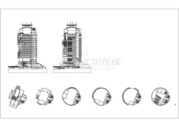 某梅那拉梅西加尼亚大楼CAD施工完整平面图纸-图一