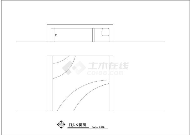 某小型服饰店面CAD大样完整构造设计图-图二